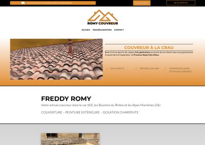Création site internet - SVrai Création - romy-couvreur.fr